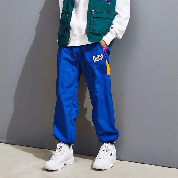 //blue exclusive UO x FILA EXPEDITION wind pants// - Picture 4 of 4